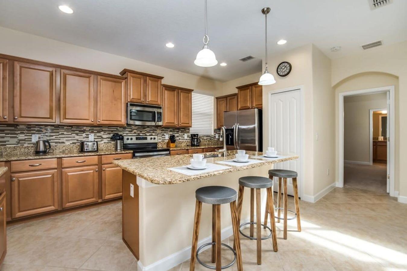 Near Disney - 5Br Home- Games Pool Hot Tub & Bbq 키시미 외부 사진