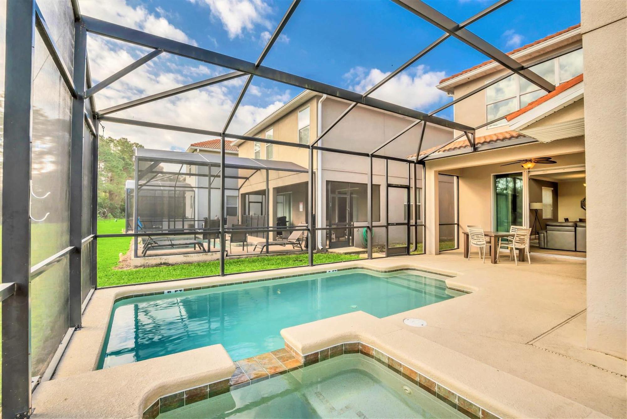Near Disney - 5Br Home- Games Pool Hot Tub & Bbq 키시미 외부 사진